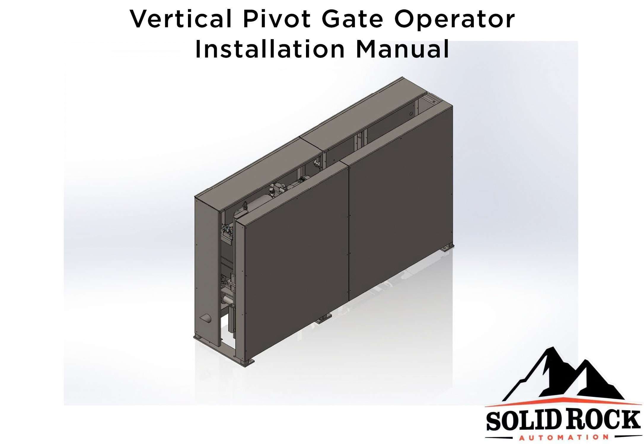 Vertical Pivot Gate Specs & Manuals | Solid Rock Automation